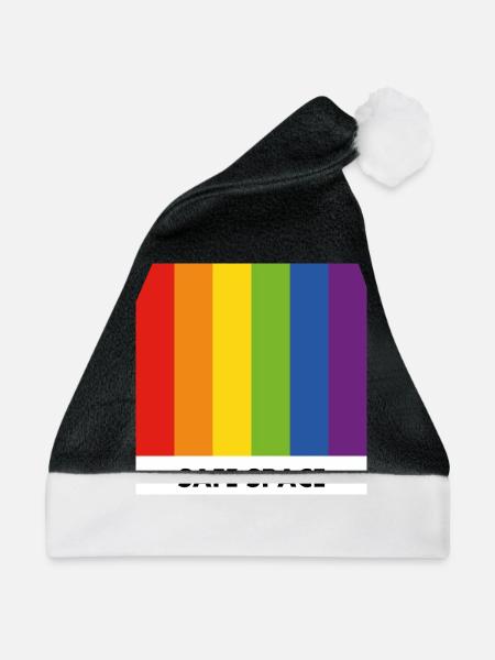 Safe Space Pride Verbündete - Weihnachtsmütze - Schwarz/Weiß