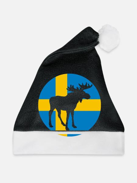 elk_2 (zweifarbig) - Weihnachtsmütze - Schwarz/Weiß
