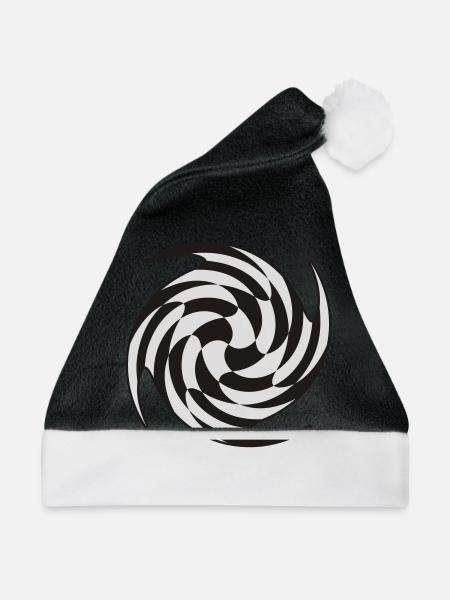 Swirl chess - Weihnachtsmütze - Schwarz/Weiß