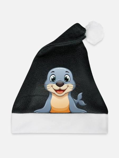 Robbchen – So viel Freude! - Weihnachtsmütze - Schwarz/Weiß