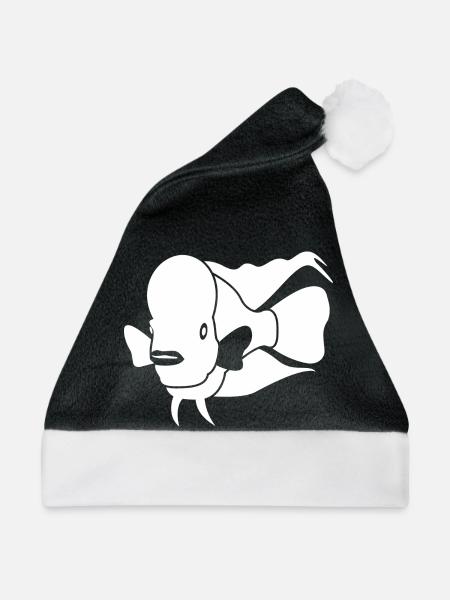 Aquaristik Aquarium - Weihnachtsmütze - Schwarz/Weiß
