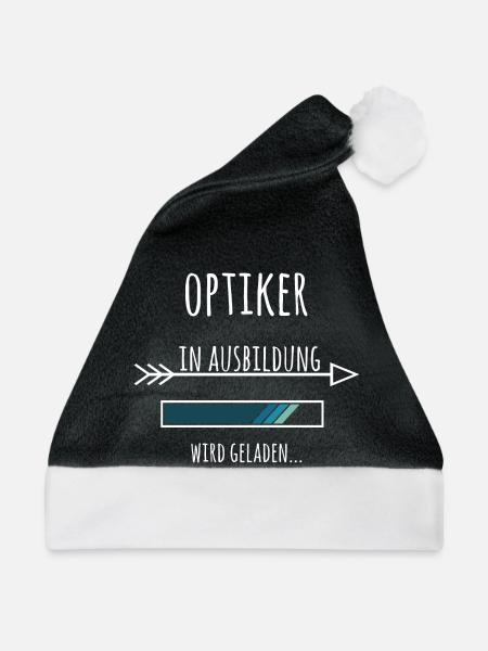 Ausbildung Optiker Beruf - Weihnachtsmütze - Schwarz/Weiß