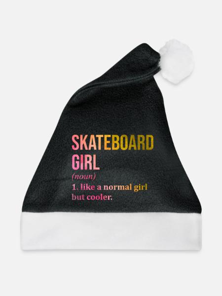 Skateboarding Skateboarding Skateboarding - Weihnachtsmütze - Schwarz/Weiß