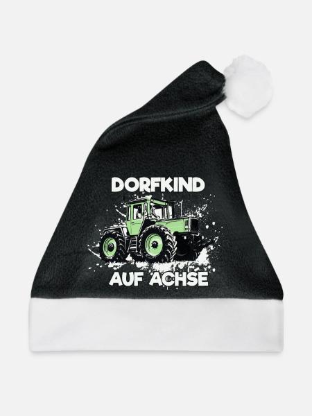 Dorfkind auf Achse MB trac - Weihnachtsmütze - Schwarz/Weiß - Vorne