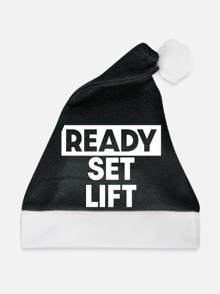 Ready Set Lift - Weihnachtsmütze - Schwarz/Weiß