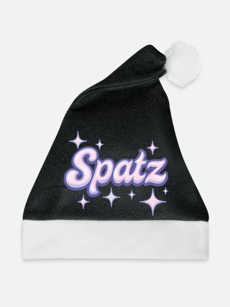 Spatz / Y2K Design - Weihnachtsmütze - Schwarz/Weiß