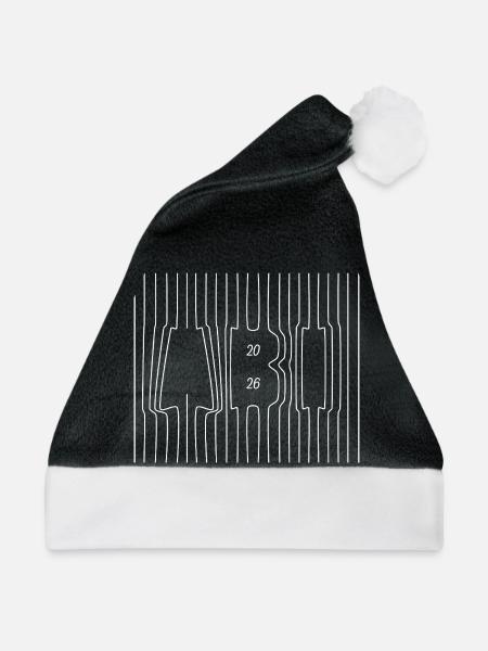 Lebenslinien | Abi 2026 - Abitur - Geschenk - Weihnachtsmütze - Schwarz/Weiß