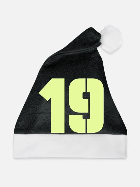 19 - Weihnachtsmütze - Schwarz/Weiß
