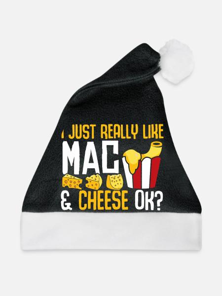 Makkaroni und Käse Mac and Cheese - Weihnachtsmütze - Schwarz/Weiß