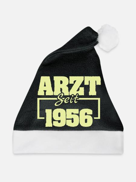 1956 - Weihnachtsmütze - Schwarz/Weiß