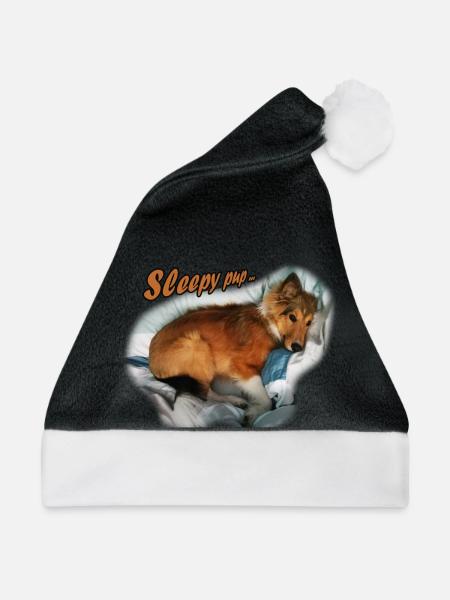 SleepyPup - Weihnachtsmütze - Schwarz/Weiß