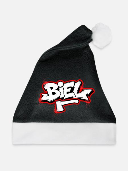 Biel Graffiti  - Weihnachtsmütze - Schwarz/Weiß