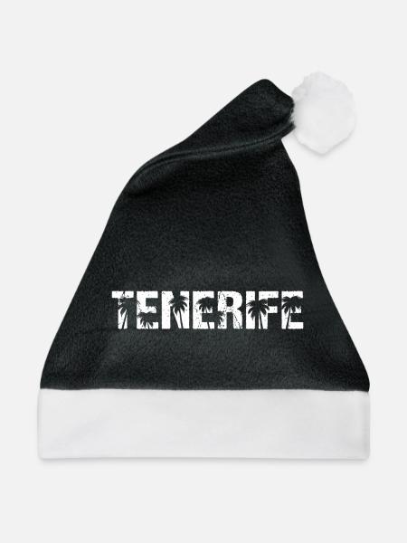 Tenerife Palmen Insel Teneriffa - Weihnachtsmütze - Schwarz/Weiß - Vorne