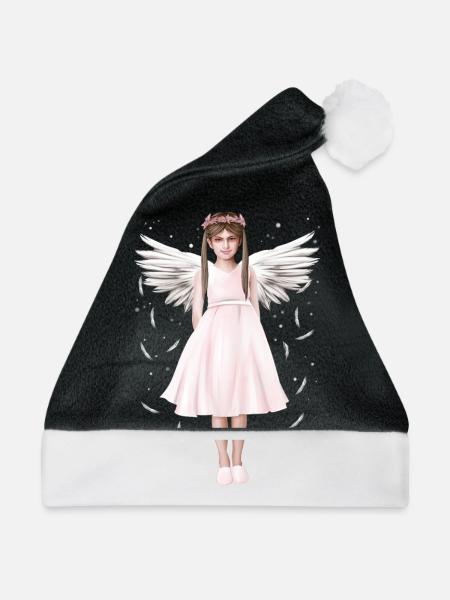 Engel oder (B)Engel - Weihnachtsmütze - Schwarz/Weiß