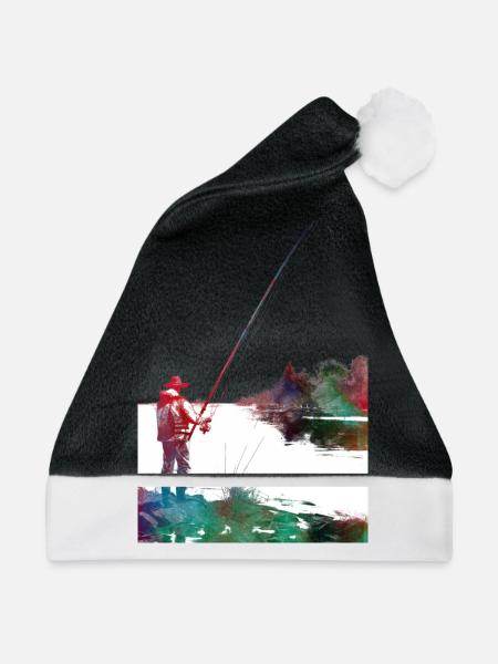 Angelsport #fishing - Weihnachtsmütze - Schwarz/Weiß