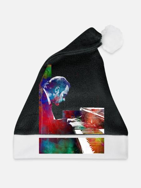 Pianist Musik Kunst - Weihnachtsmütze - Schwarz/Weiß