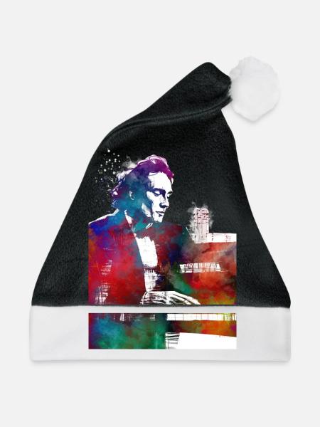 Pianist Musik Kunst - Weihnachtsmütze - Schwarz/Weiß