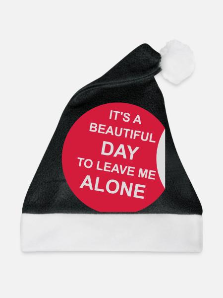 leave me alone day - Weihnachtsmütze - Schwarz/Weiß