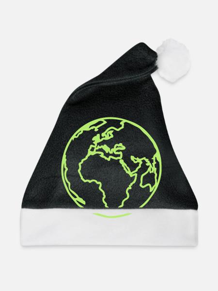 Planeten Erde bleu4 - Weihnachtsmütze - Schwarz/Weiß