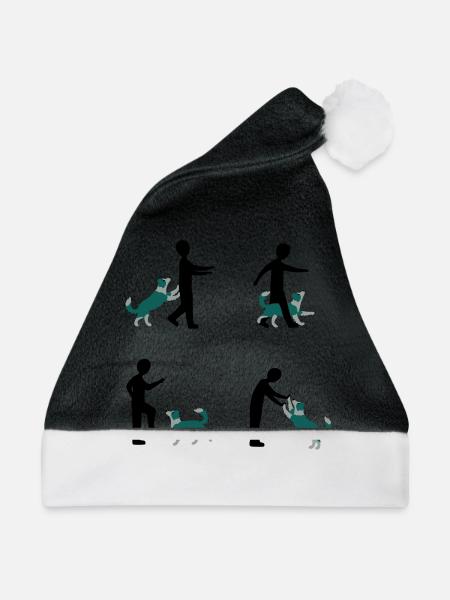 Dog Dancing 3-1 - Weihnachtsmütze - Schwarz/Weiß