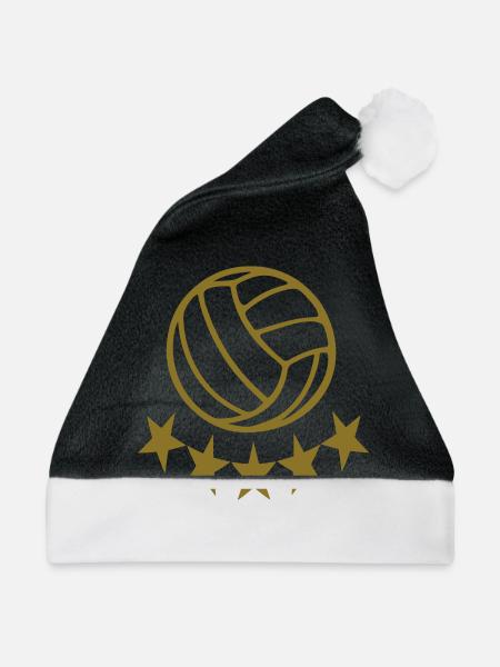 Volleyball - Weihnachtsmütze - Schwarz/Weiß