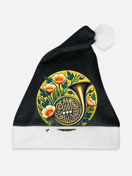 Waldhorn - Weihnachtsmütze - Schwarz/Weiß