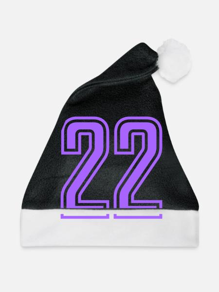 22 - Weihnachtsmütze - Schwarz/Weiß