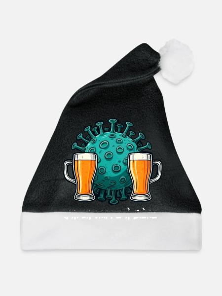 Ich habe eine Biergrippe - Weihnachtsmütze - Schwarz/Weiß