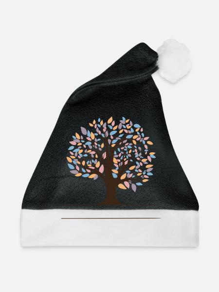 Stammbaum - Weihnachtsmütze - Schwarz/Weiß - Vorne