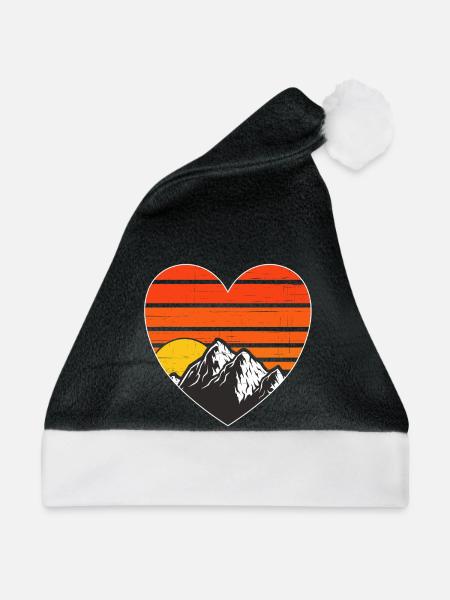 Wandern Berge - Weihnachtsmütze - Schwarz/Weiß