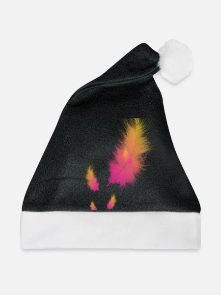 Feder - Weihnachtsmütze - Schwarz/Weiß