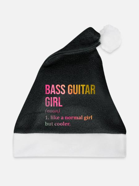 Bass Bass Bass - Weihnachtsmütze - Schwarz/Weiß