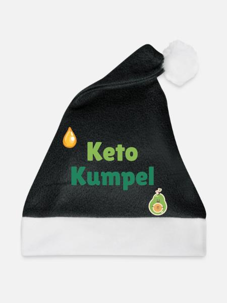 Keto Kumpel - Weihnachtsmütze - Schwarz/Weiß