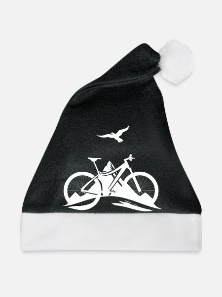Mountainbiken - Weihnachtsmütze - Schwarz/Weiß