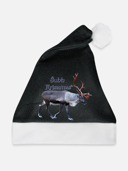 Subh Krisamas - Weihnachtsmütze - Schwarz/Weiß