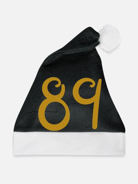 89 - Weihnachtsmütze - Schwarz/Weiß