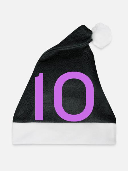 10 - Weihnachtsmütze - Schwarz/Weiß