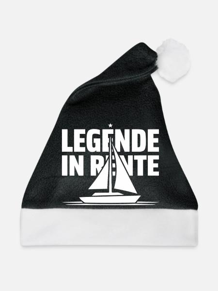 Legende in Rente - Weihnachtsmütze - Schwarz/Weiß
