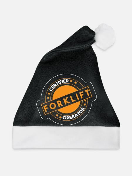 Gabelstaplerfahrer - Weihnachtsmütze - Schwarz/Weiß
