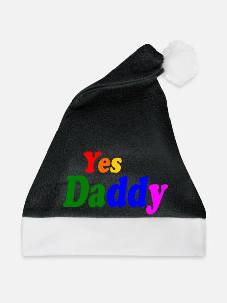 Yes daddy - Weihnachtsmütze - Schwarz/Weiß