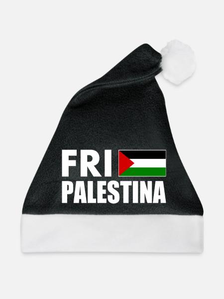 Fri palestina - Weihnachtsmütze - Schwarz/Weiß - Vorne