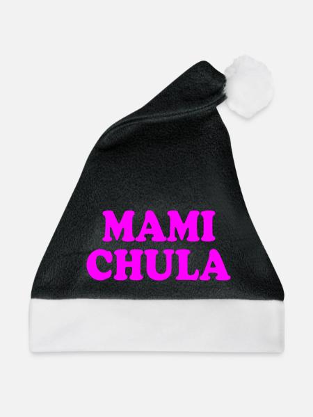 Mami chula - Weihnachtsmütze - Schwarz/Weiß