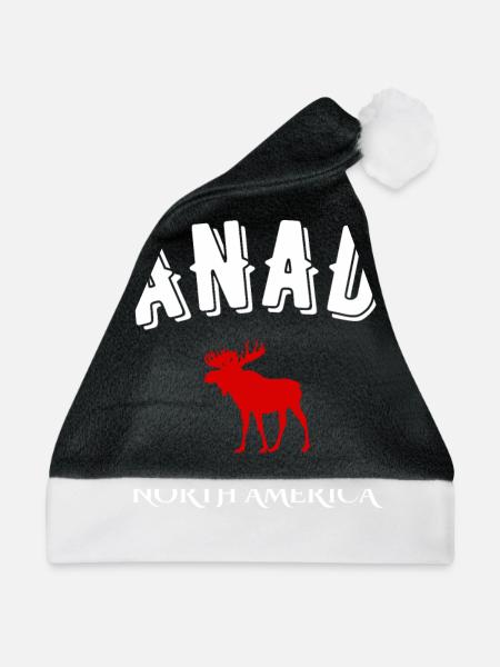 Kanada Nordamerika - Weihnachtsmütze - Schwarz/Weiß
