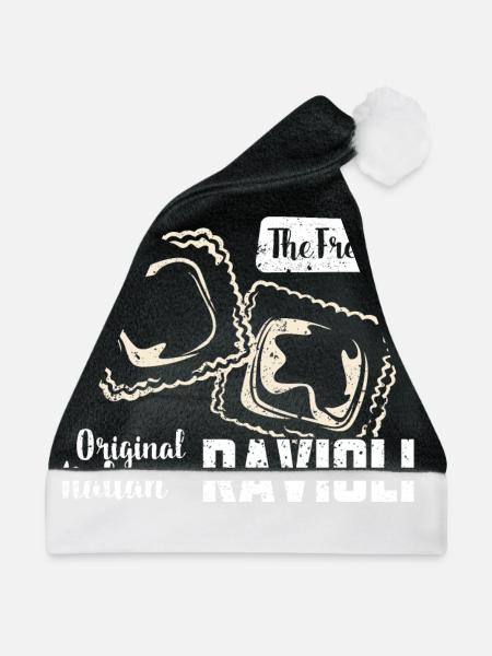 Ravioli - Weihnachtsmütze - Schwarz/Weiß