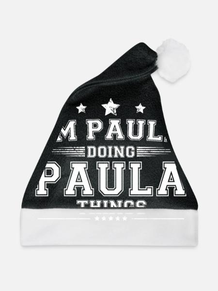 Paula - Weihnachtsmütze - Schwarz/Weiß - Vorne
