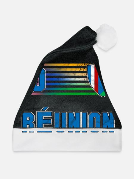 Réunion Fußball Mannschaft - Weihnachtsmütze - Schwarz/Weiß