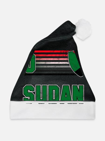Sudan Fußball Mannschaft - Weihnachtsmütze - Schwarz/Weiß
