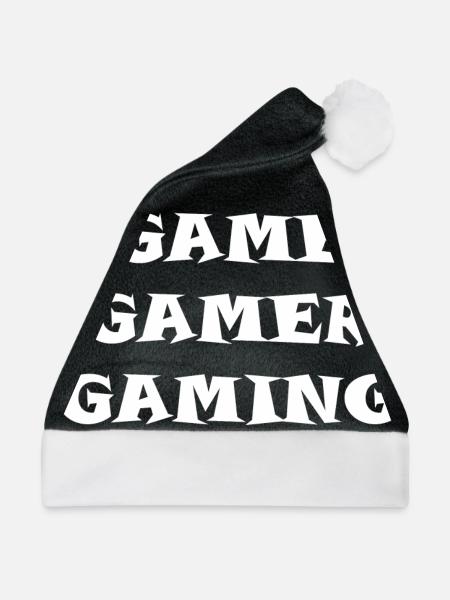 Game Gaming PC - Weihnachtsmütze - Schwarz/Weiß