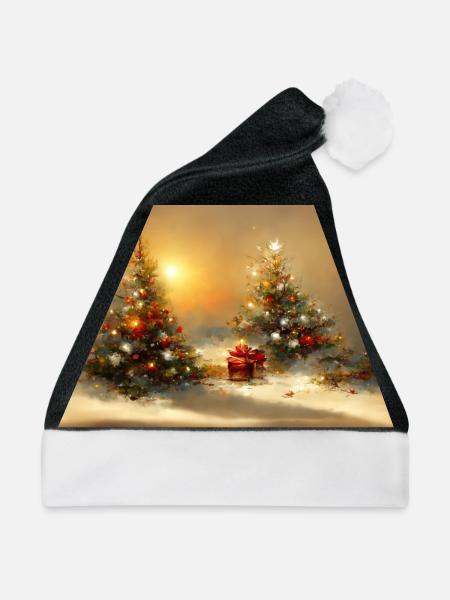 Weihnachtsstimmung - Weihnachtsmütze - Schwarz/Weiß