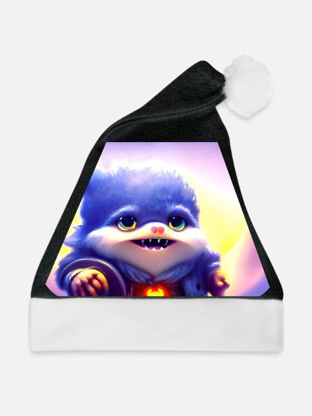 Gnome Wizzard - Weihnachtsmütze - Schwarz/Weiß